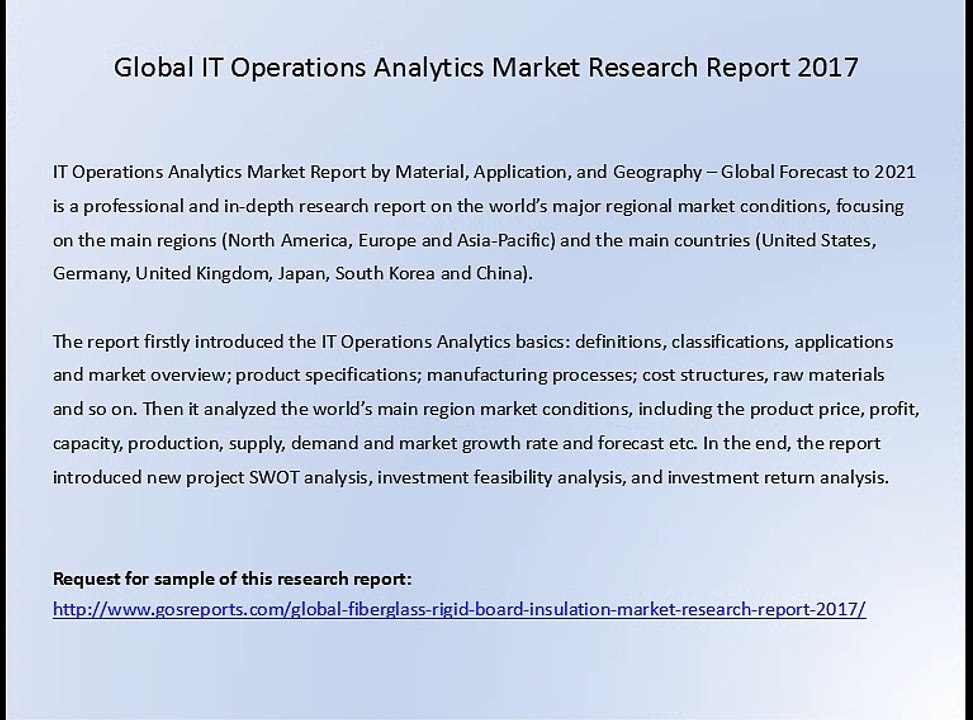Global IT Operations Analytics Market Research Report 2017