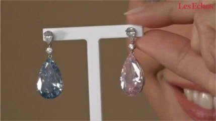 Enchère record à Genève pour des boucles d’oreilles en diamant