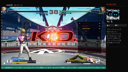akiraのキングオブファイターズ14クリエイトルームでフレンドと練習プレイ＃　15　生配信  LIVE FROM PlayStation 4 (100)