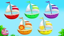 Boats - Learning Colors - for Kids and Preschool - Learn Colours-zITdMMdMr6k