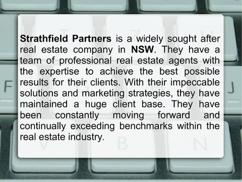 Strathfield Partners Has a Strong Presence in the Real Estate Industry