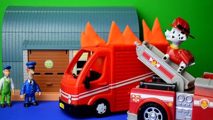 Paw Patrol Rescue E Marshal Nickelodeon Postman Van Fire Childrens Animation