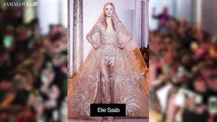 أضخم فساتين الزفاف وأروعها من أسبوع  الموضة للخياطة الراقية لربيع 2017