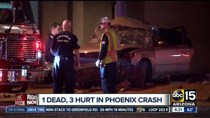 One dead, three injured in south Phoenix crash
