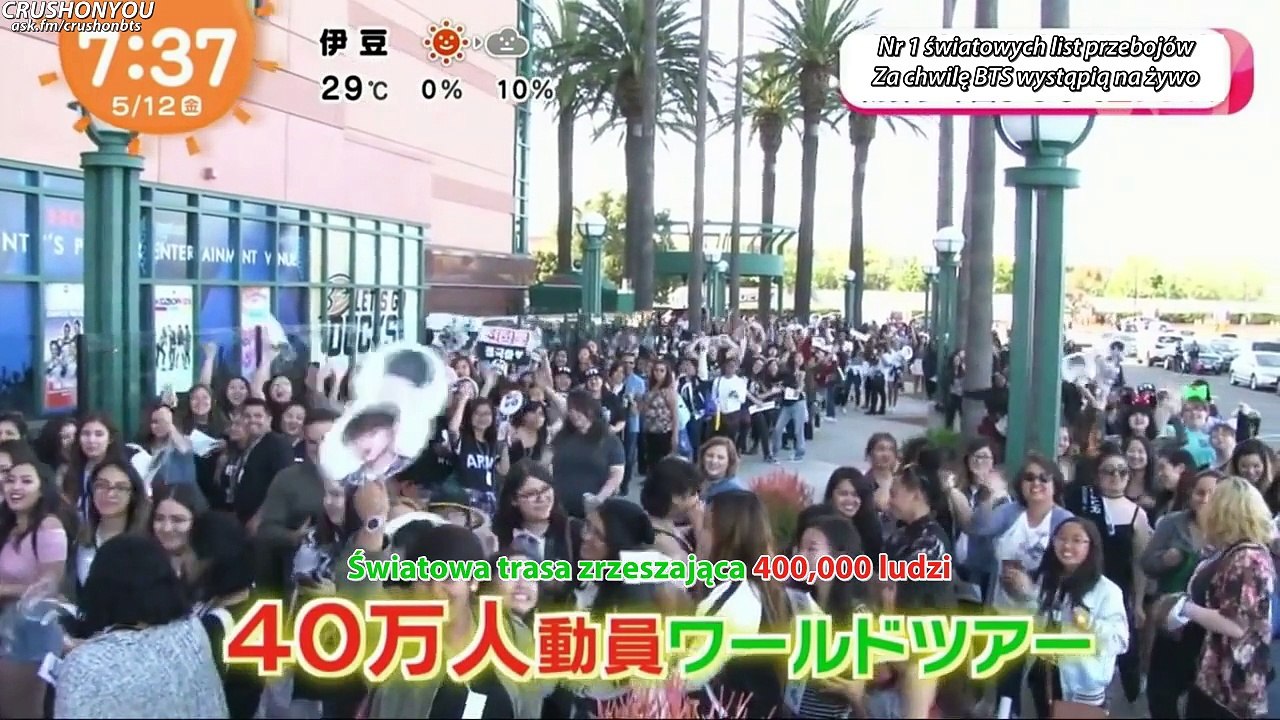 [POLSKIE NAPISY] 170512 Mezamashi TV ft. BTS