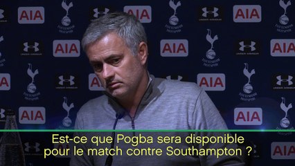 Man Utd - Mourinho : "Pogba reviendra quand il sera prêt"