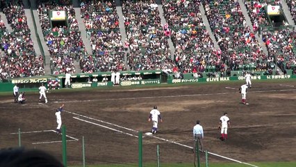 20170401 春の甲子園 決勝戦 大阪桐蔭VS履正社　履正社同点タイムリー