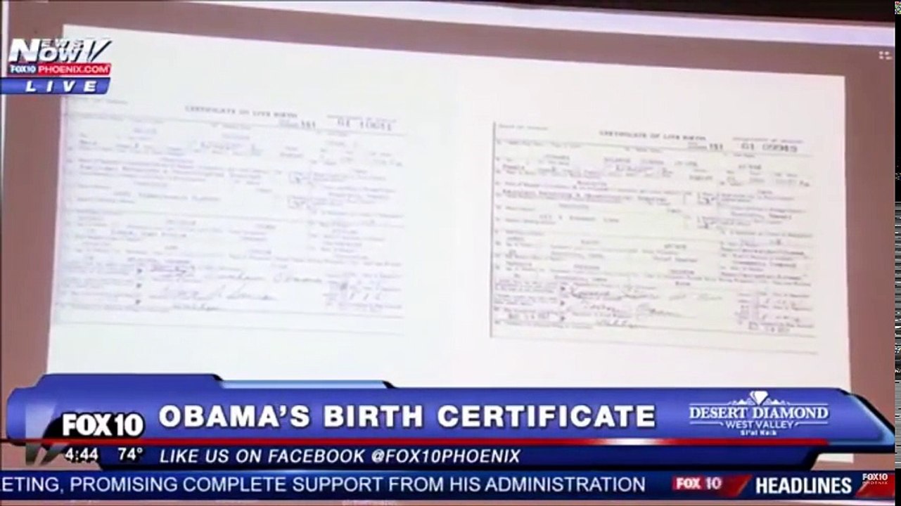 Obama's birth certificate was fake. Document comparison, analysis