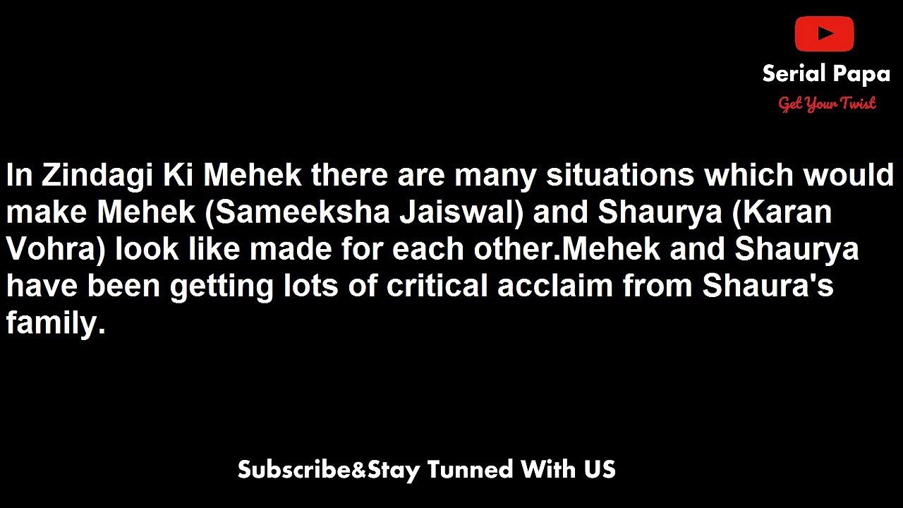 Zindagi Ki Mehek,18th may 2017 news,Mehek's,war with,Shaurya's,father,Mahesh,entitles to,get scary