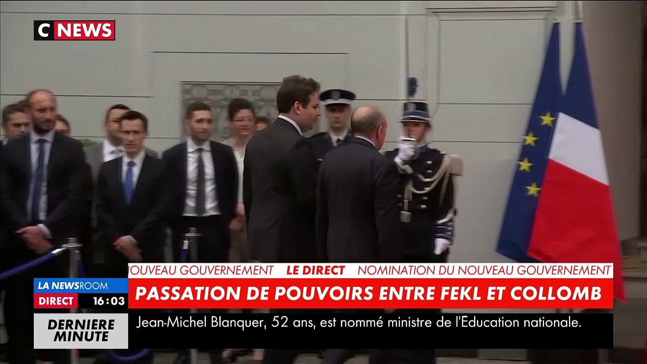 Passation de pouvoirs au ministère de l'Intérieur