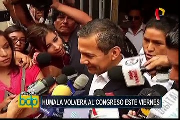 Comisión de Defensa: Ollanta Humala fue citado para este viernes