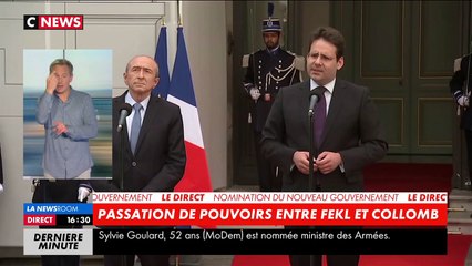 Passation de pouvoirs : le discours de Matthias Fekl