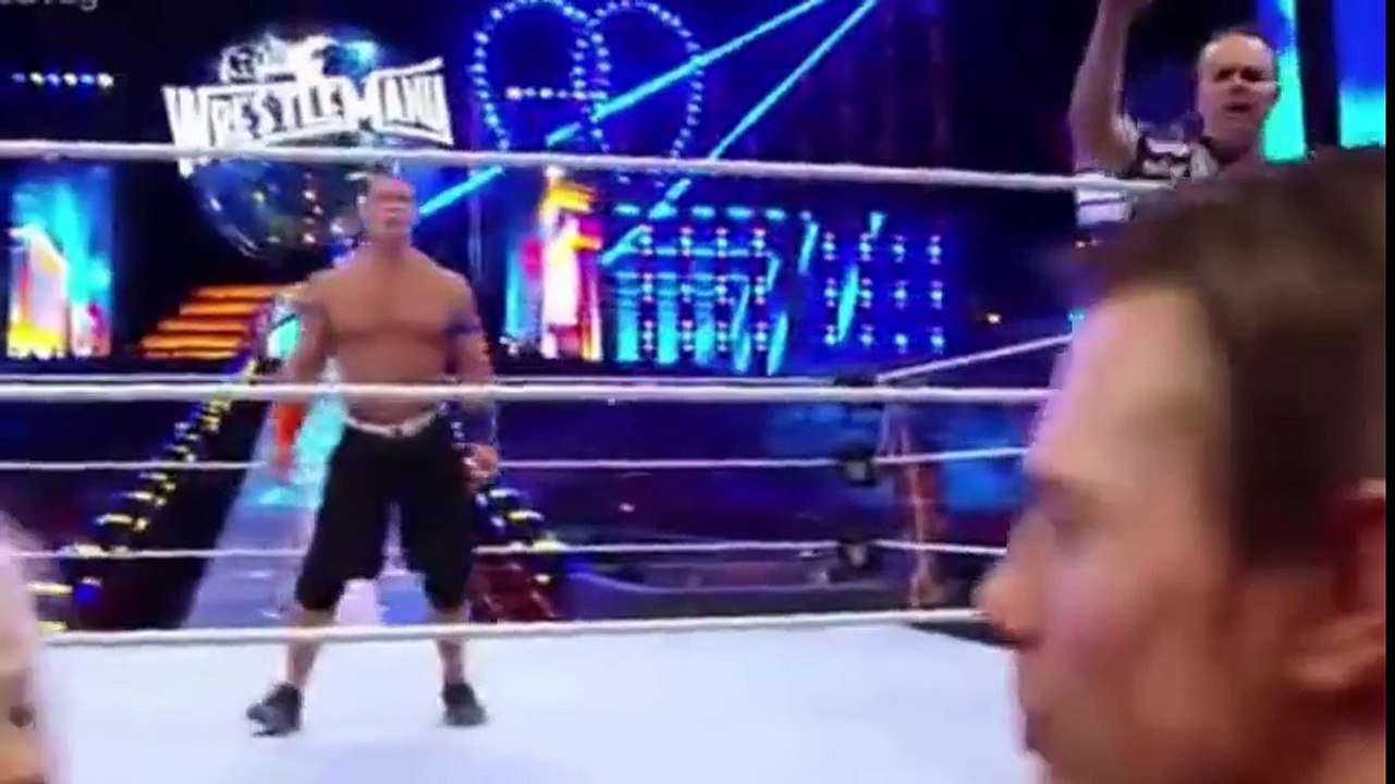 Wrestlemania 33 John cena and Niki bella vs the Miz and Maryse wwe full match 2017 (2)