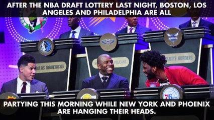 Celtics win NBA draft lottery, Lakers to pick second overall