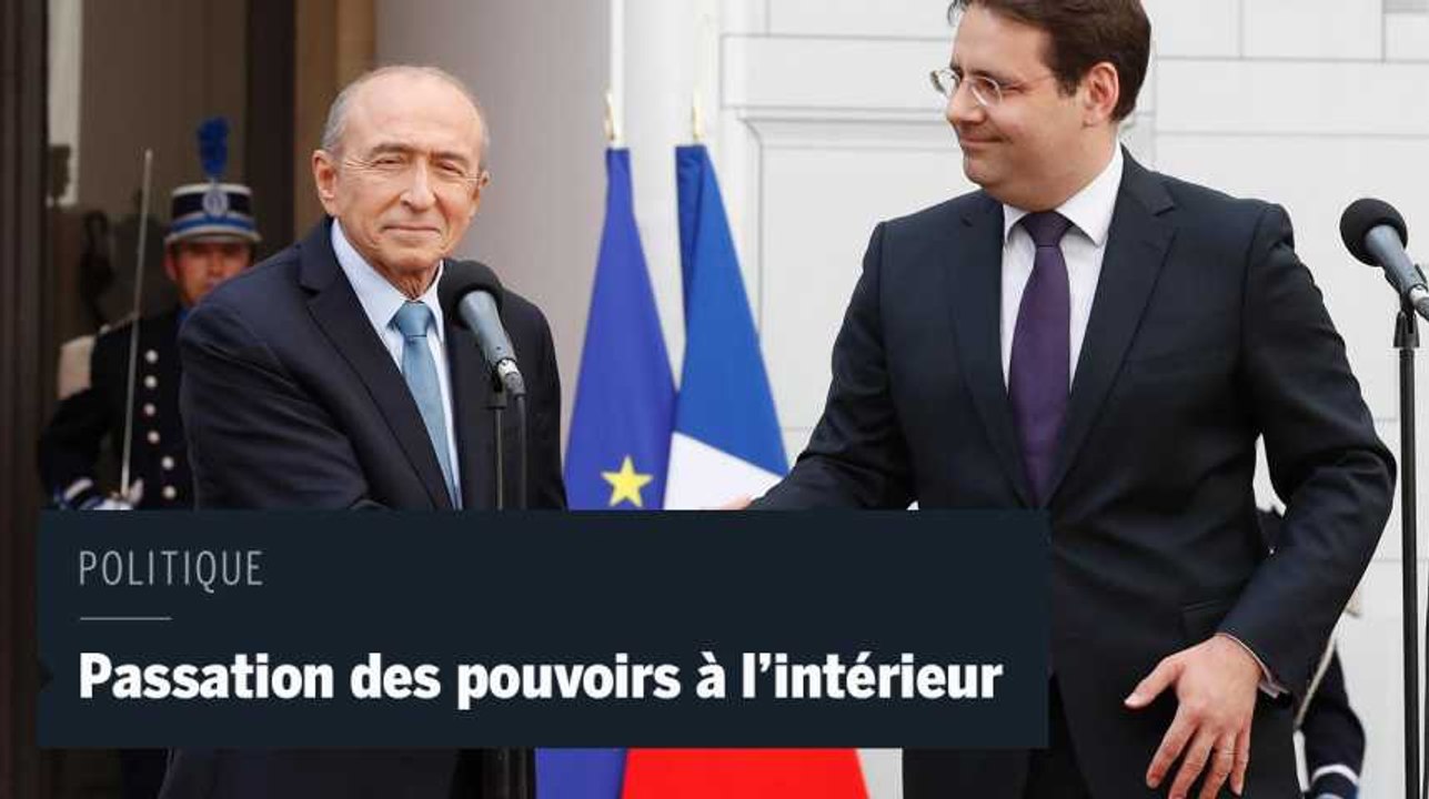 Lors de la passation de pouvoir à l'intérieur, Gérard Collomb évoque trois grands défis à relever