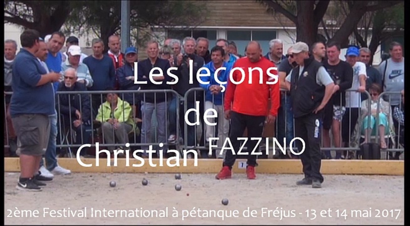 Les leçons de Christian FAZZINO à Fréjus : Le devant de boule avec effet !