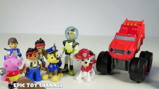 LEARN Shapes & Colors PAW PATROL + Peppa Pig, Blaze Monster Machines and Jake Neverland Pi