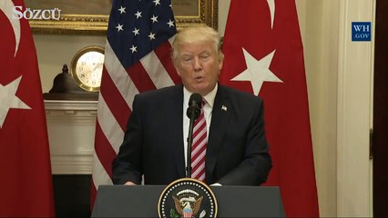Trump'ın "Erdoğan" telaffuzu haber oldu