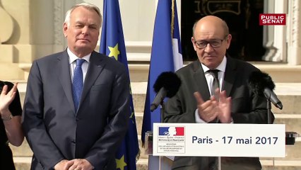 Jean-Yves Le Drian arrive au ministère de l'Europe et des Affaires étrangères