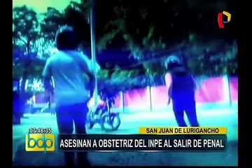 SJL: investigan móvil del asesinato a trabajadora del INPE