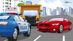 Learn vehicles Car Cartoon - Police Car Racing with Cop Cars in the City | Cartoons for children
