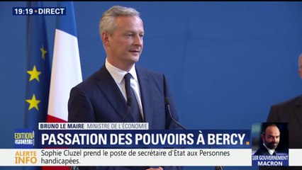 Bruno Lemaire: "Nous acceptons de mettre de côté les querelles politiciennes inutiles"