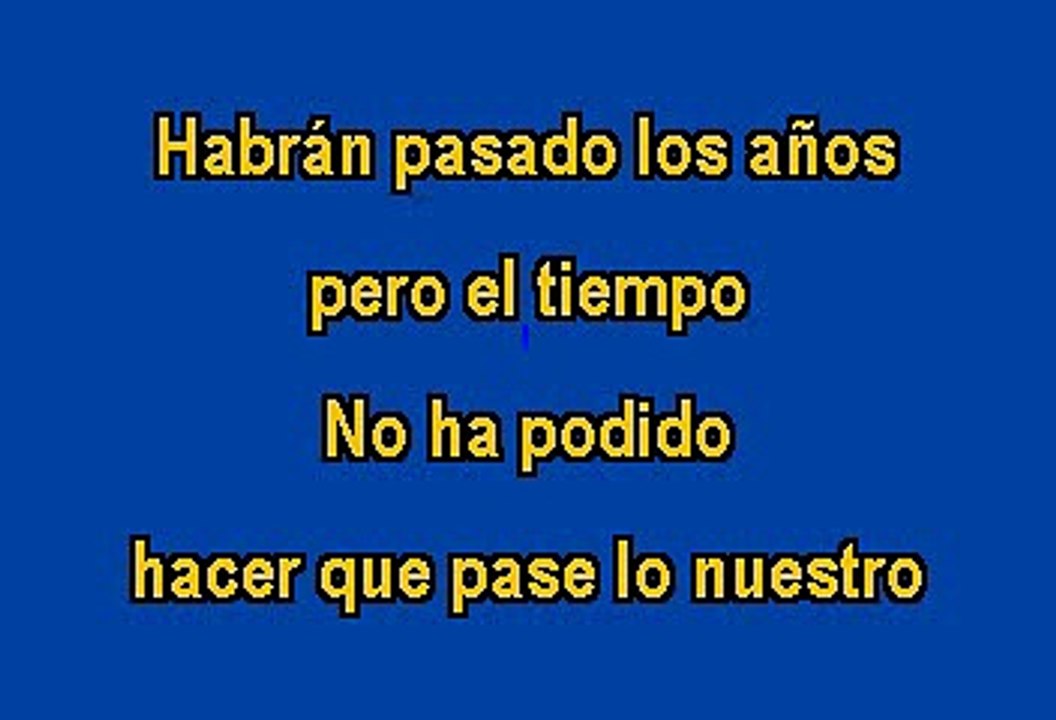 Rocio Durcal - Como han pasado los años (Karaoke)