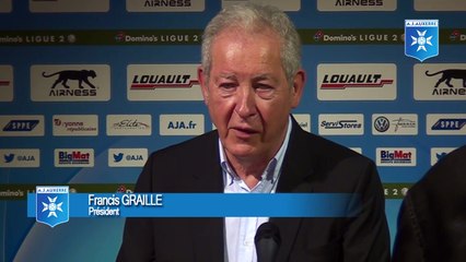 Les premiers mots de Francis Graille, Président de l'AJ Auxerre