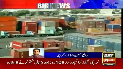 Goods Transporters End Strike After 10 Days