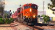 AMTRAK, BNSF & METROLINK TRAINS in SANTA FE SPRINGS, CA (12/13/14)