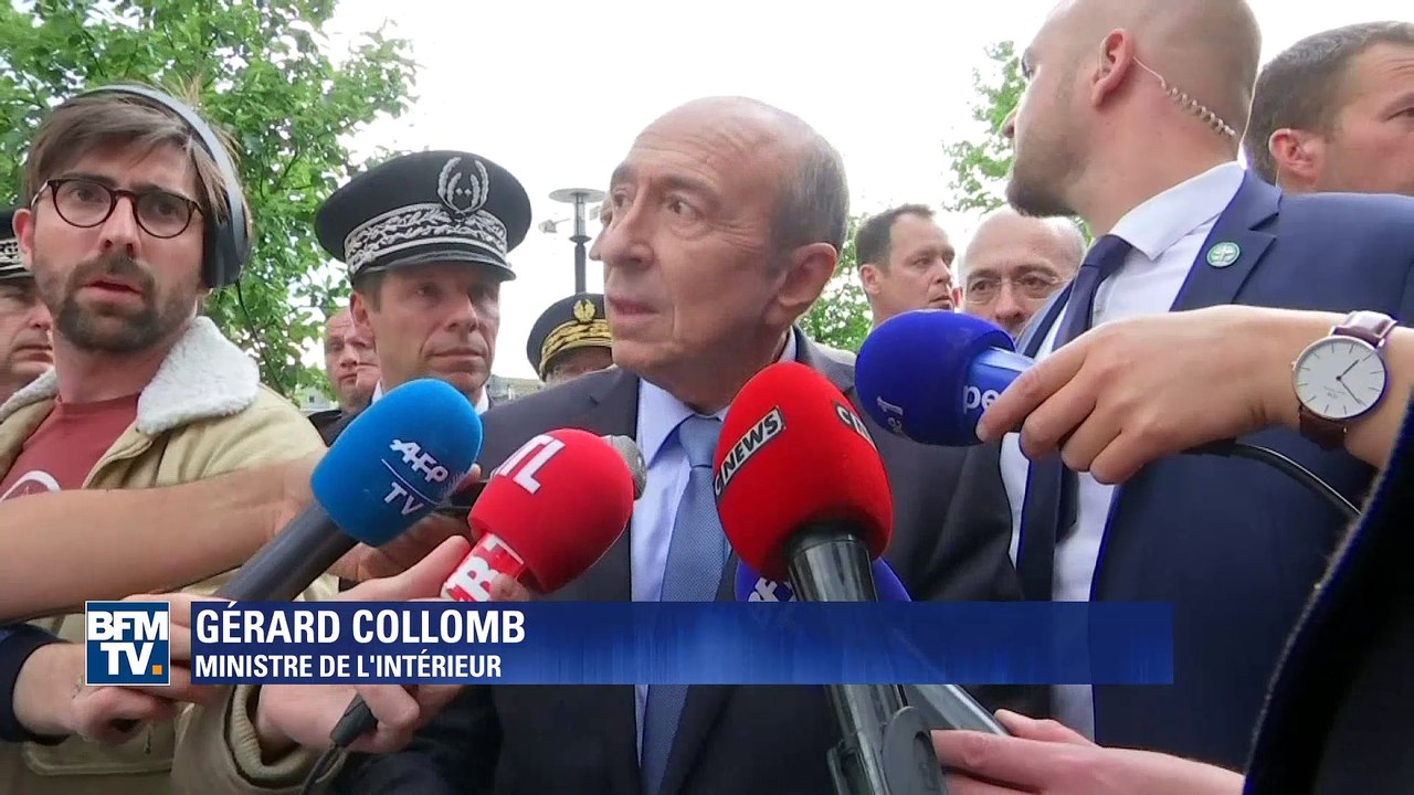 Au commissariat de Trappes, Gérard Collomb veut "réconcilier la population et sa police"