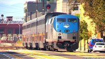 AWESOME AMTRAK TRAIN HORNS in Oakland, CA (Jack London Square)