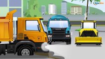 The Red Bulldozer and The Truck working on the Construction Site | Cars & Trucks Cartoon for Kids