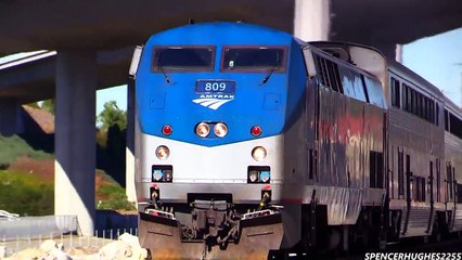 Amtrak P40DC #809 on the Surfline & More !!!