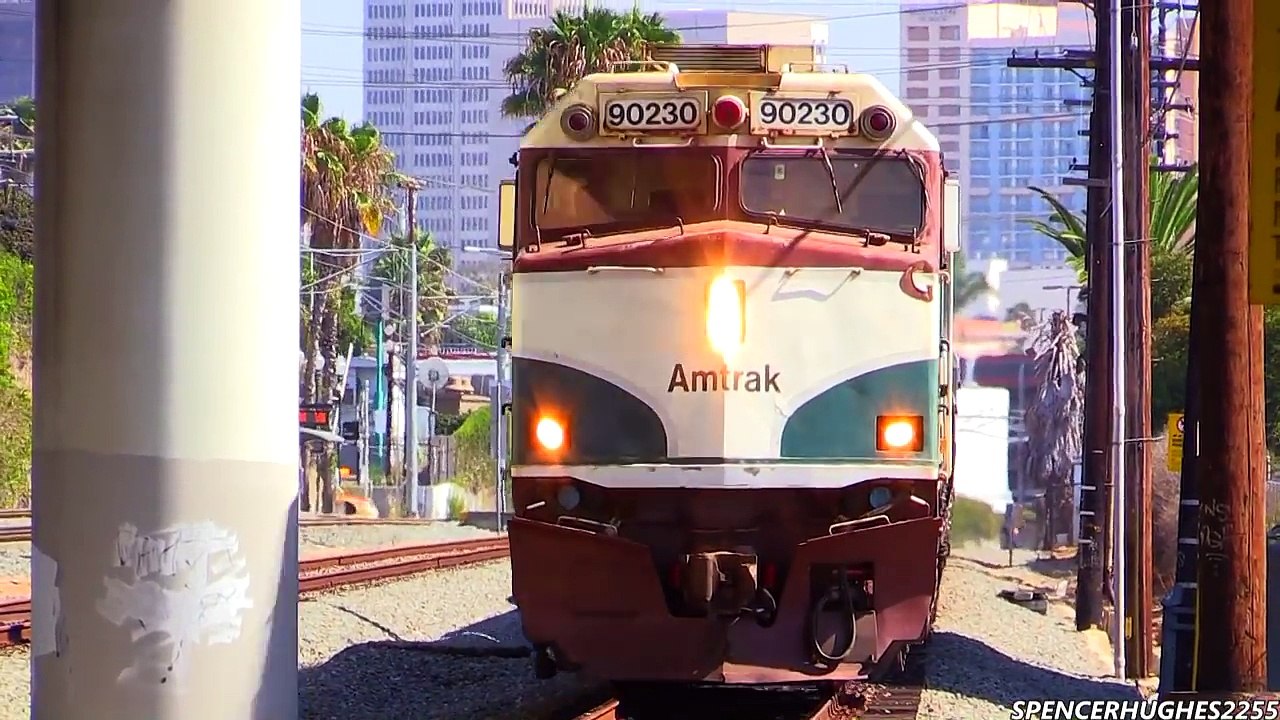 Amtrak Trains - (Featuring P42DC #84) Downtown San Diego & Sorrento Valley, CA + 3 BONUS SHOTS !!!
