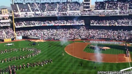 FA-18 Super Hornet Flyover @ 2009 MLB Opening Day - Petco Park San Diego, CA