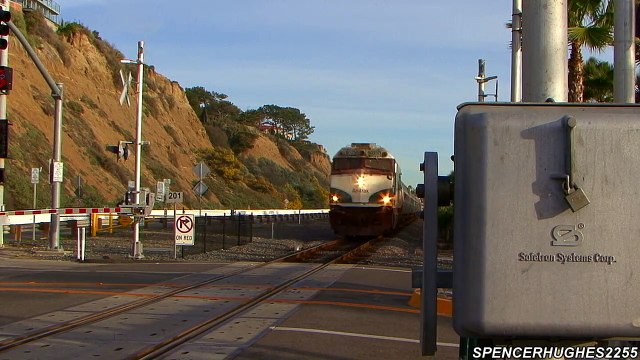 Amtrak Trains passing through Capistrano Beach (February 1st, 2013)