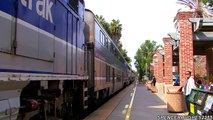 Amtrak Trains - FAREWELL TRAIN HORNS IN SAN JUAN CAPISTRANO, CA