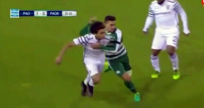 Amr Warda Red Card - Panathinaikos 1-0 PAOK 17.05.2017