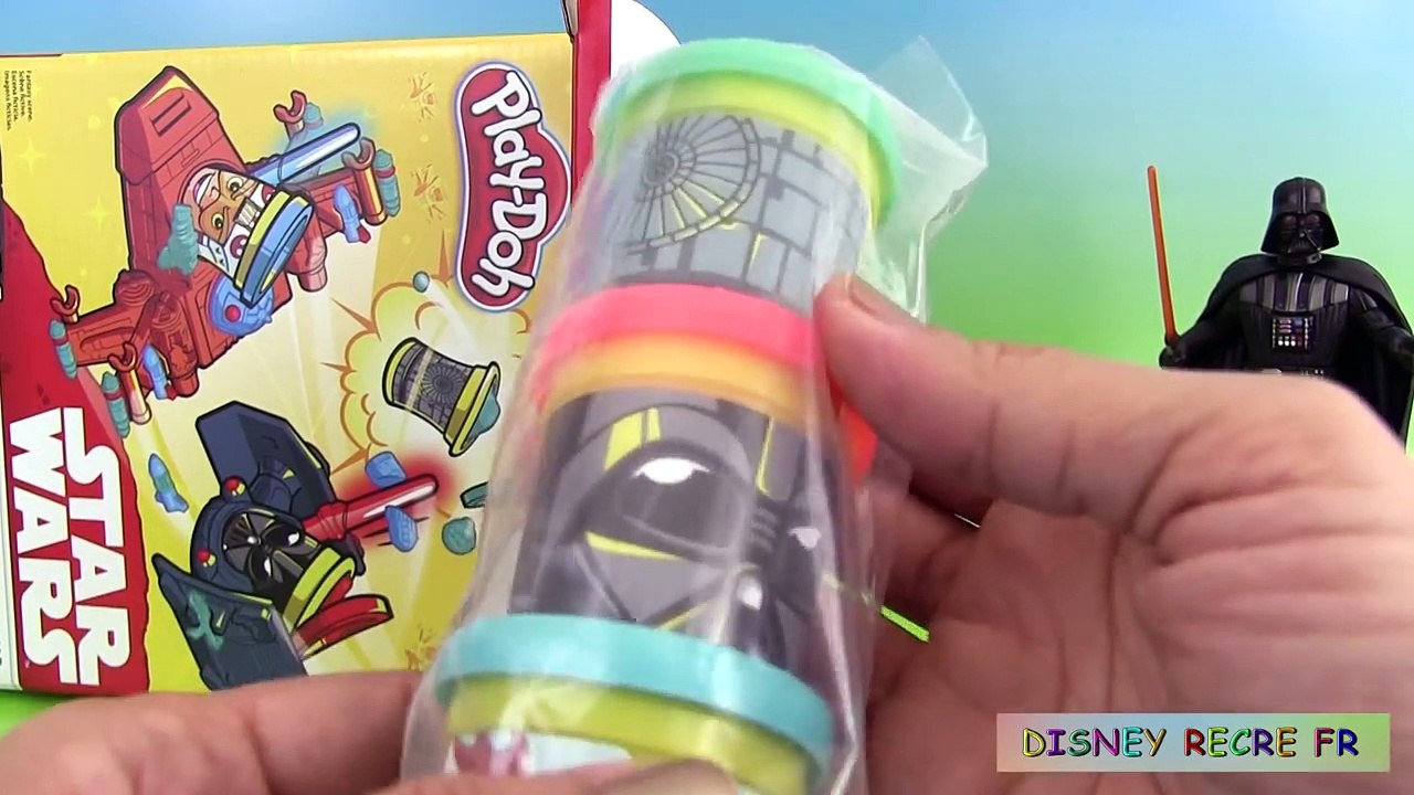 Pâte à modeler Play Doh Star Wars Can Heads Dark Vador Luke Skywalker Guerre des Etoiles