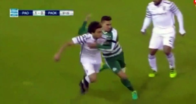 Amr Warda Red Card - Panathinaikos vs PAOK 17.05.2017