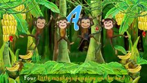 Five Little Monkeys Jumping on the Bed - Children Songs, Nursery Rhymes, Kid Songs