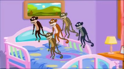 Five Little Monkeys Jumping on the Bed Nursery rHYMES WASSI 1
