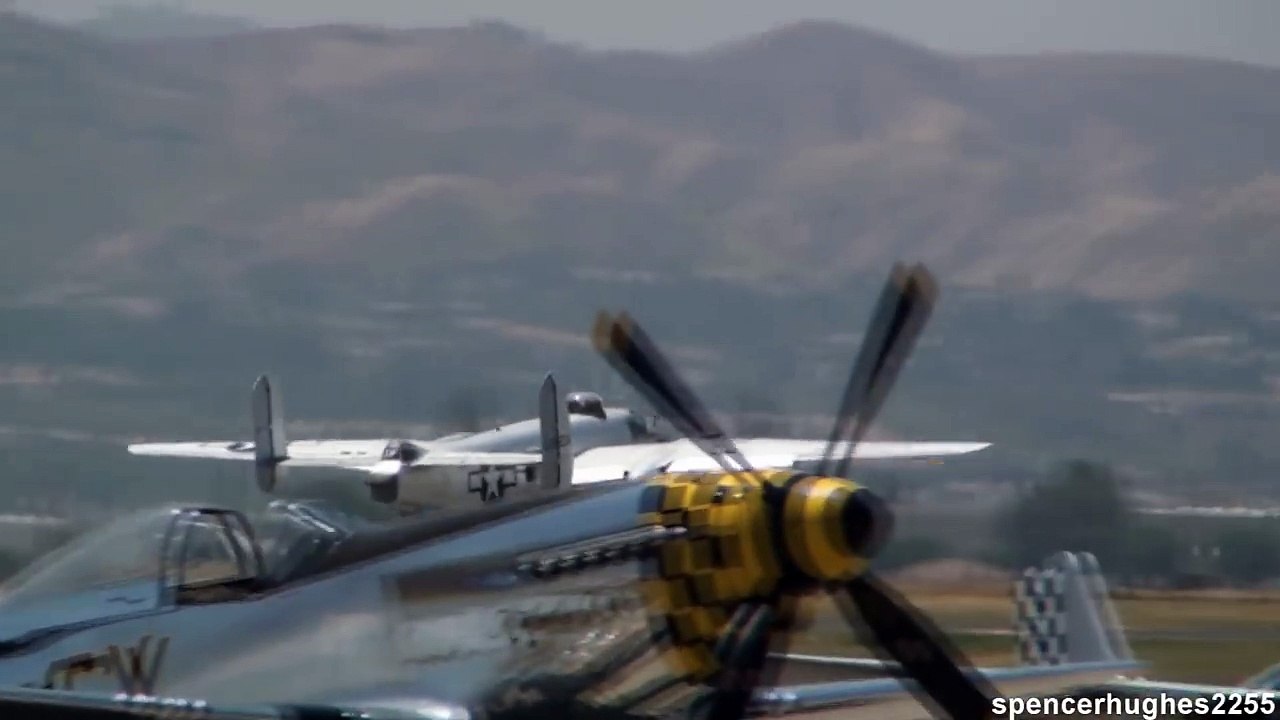 2010 Planes of Fame Air Show - WWII Army Air Corps Fly bys
