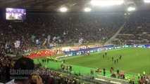 Juventus-Lazio 2-0: i biancocelesti sotto la Nord
