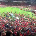 Spartak Moscow Fans Invade Pitch After Winning The Title!