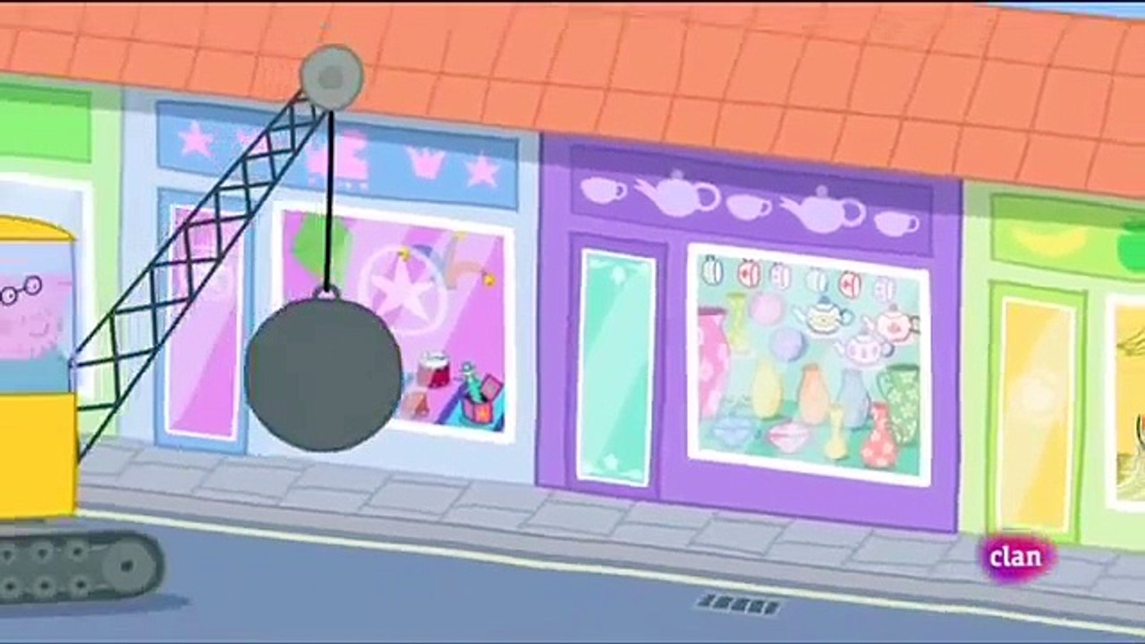 Peppa pig El señor Bull en una tienda de porcelanas