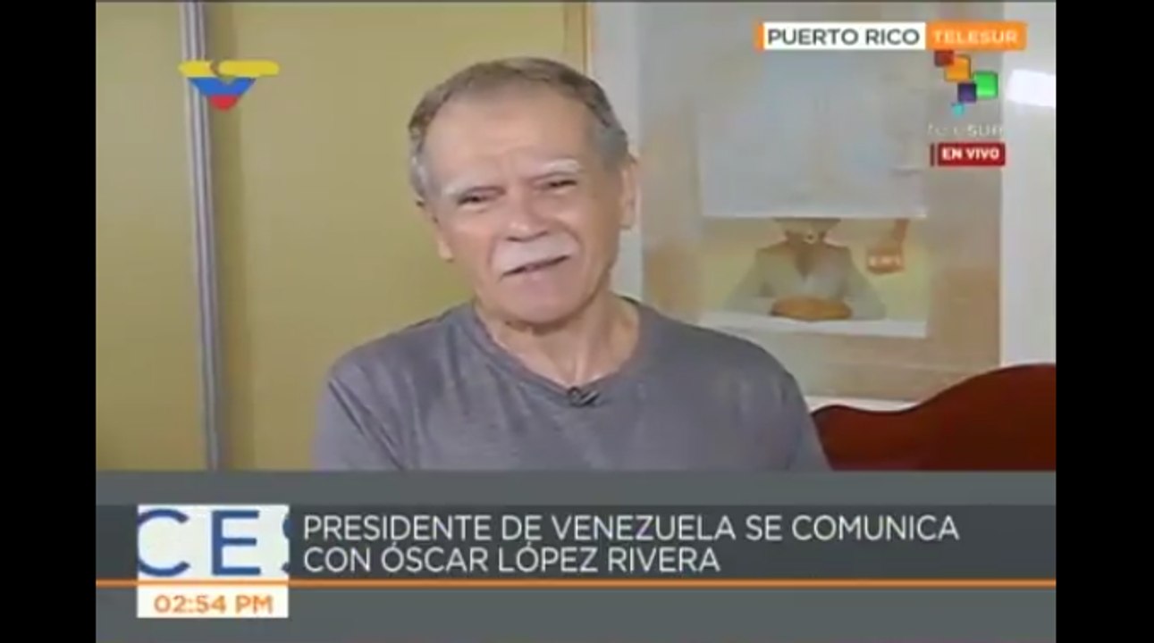Oscar López Rivera conversa con Nicolás Maduro