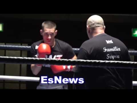 Liam Walsh Wearing THE WALSH TEAM Shirt Working Out For Gervonta Davis EsNews Boxing