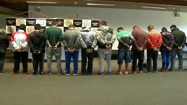 Polícia do Rio Grande do Sul desmonta três quadrilhas e prende 34 pessoas